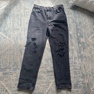 We The Free women's Charcoal Distressed Jeans